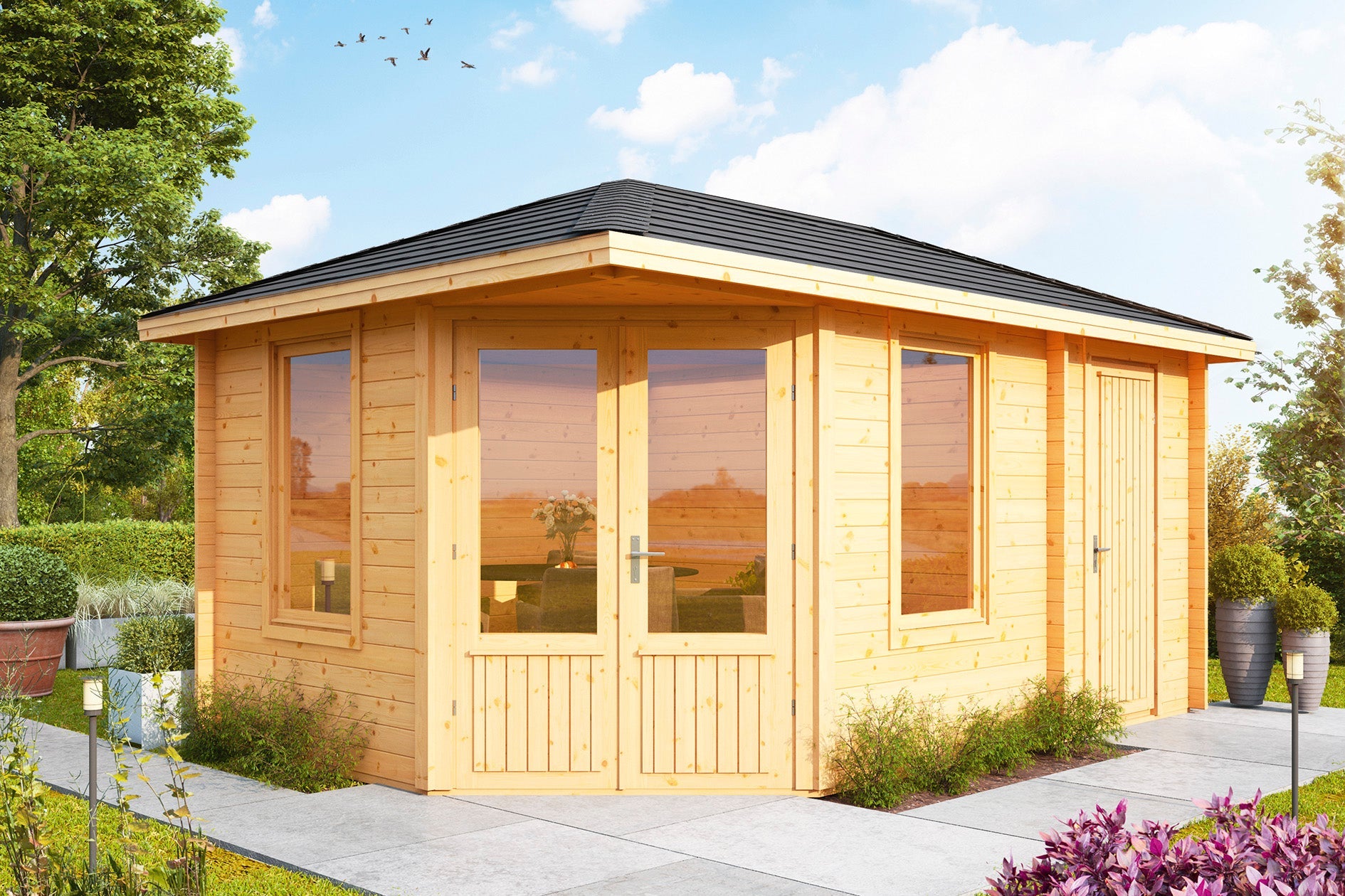 Holz-Gartenhäuser