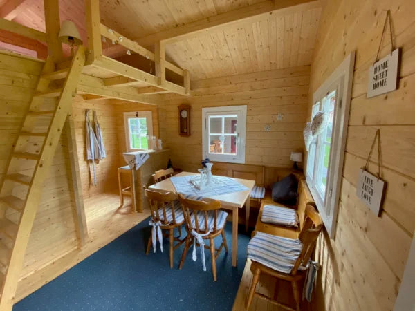 Holz-Gartenhaus / Gerätehaus H45PLUS-3842-2ET-DF-EF