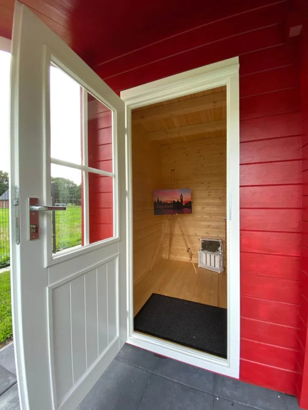 Holz-Gartenhaus / Gerätehaus H45PLUS-3842-2ET-DF-EF