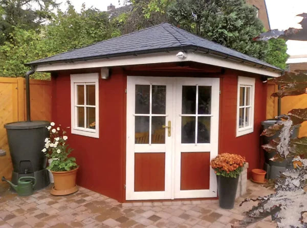Holz-Gartenhaus TS-H28-2828-5P-DT - Gartenhaus Herkommer