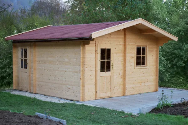 Holz-Gartenhaus / Gerätehaus H28-3842-2ET-EF - Gartenhaus Herkommer