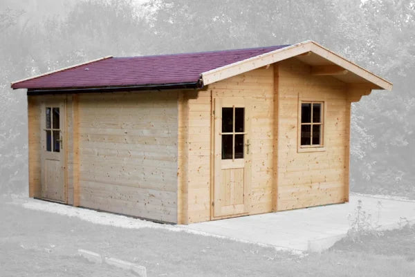 Holz-Gartenhaus / Gerätehaus H28-3842-2ET-EF - Gartenhaus Herkommer