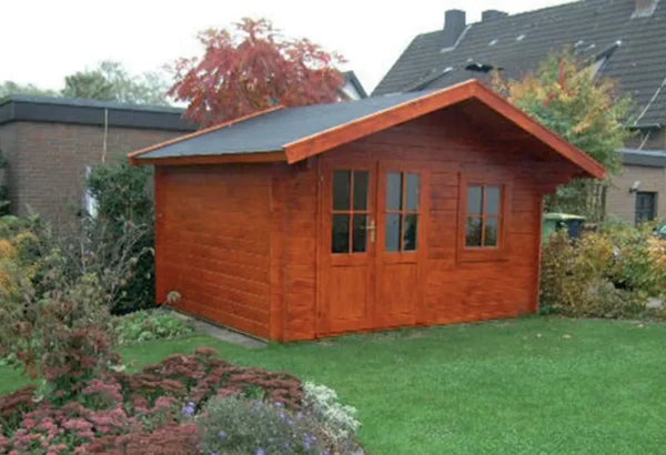 Holz-Gartenhaus / Gerätehaus H28-3830-DT-EF
