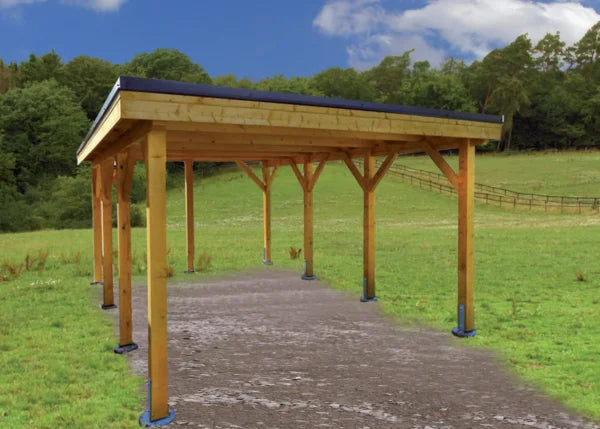 Holz-Carport CPF-3854 - Gartenhaus Herkommer