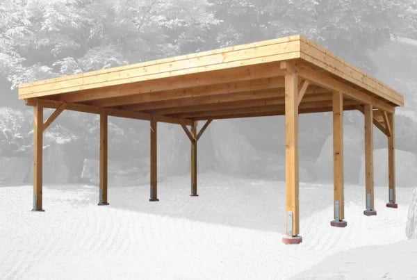 Holz-Carport CPF-6054 - Gartenhaus Herkommer