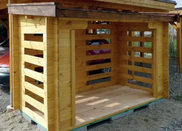 Holzlege / Mülltonnenhaus TS-HL28-1221P - Gartenhaus Herkommer