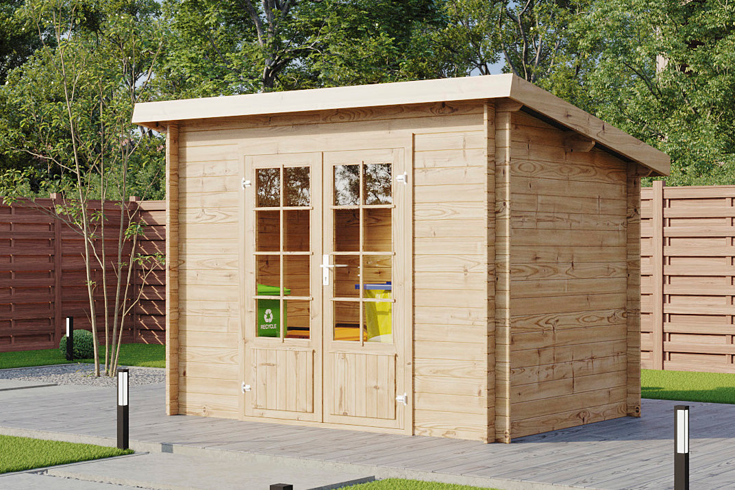 Holz-Gartenhaus / Gerätehaus Luca 2720 28