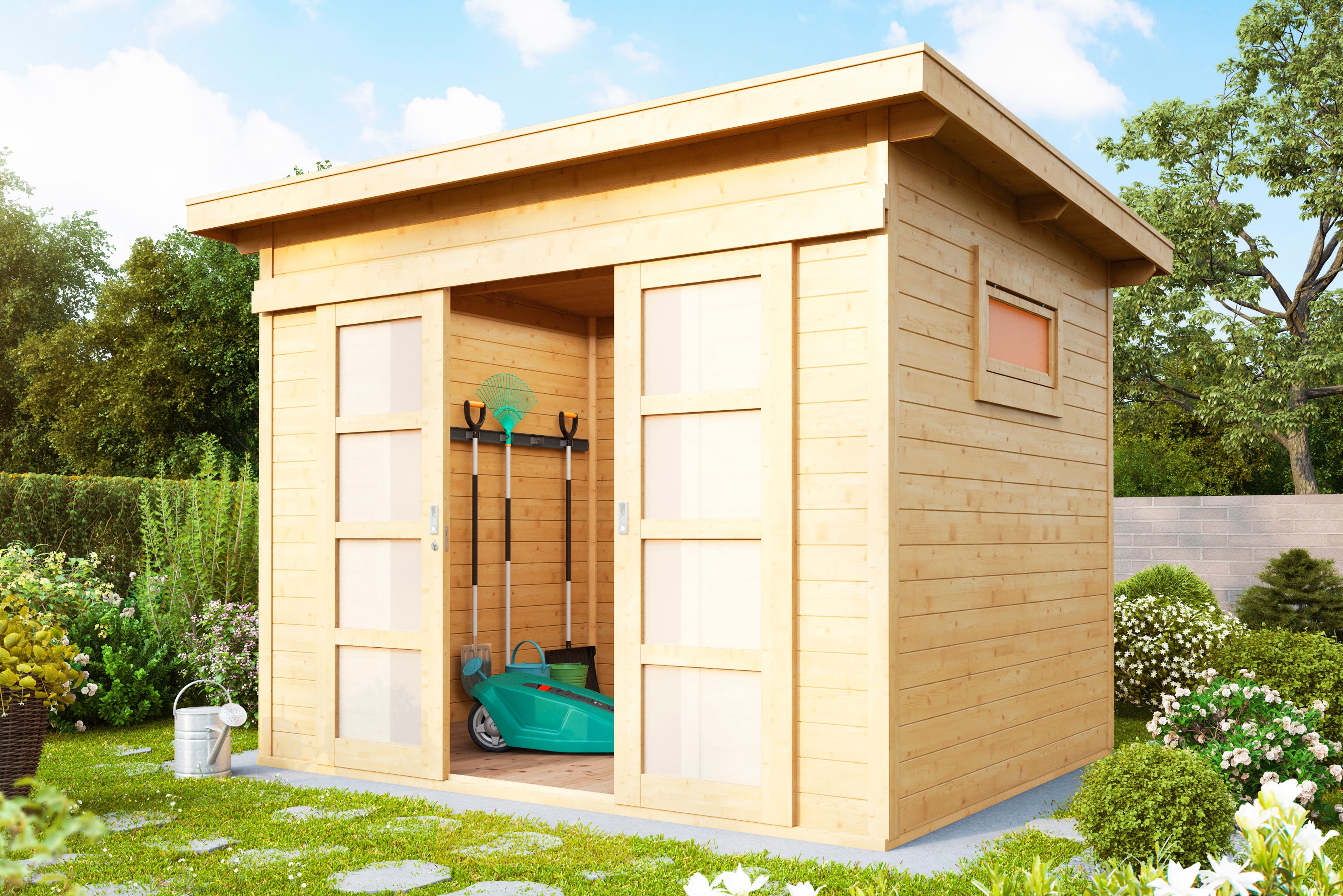 Holz-Gartenhaus / Gerätehaus Pina 3024 28