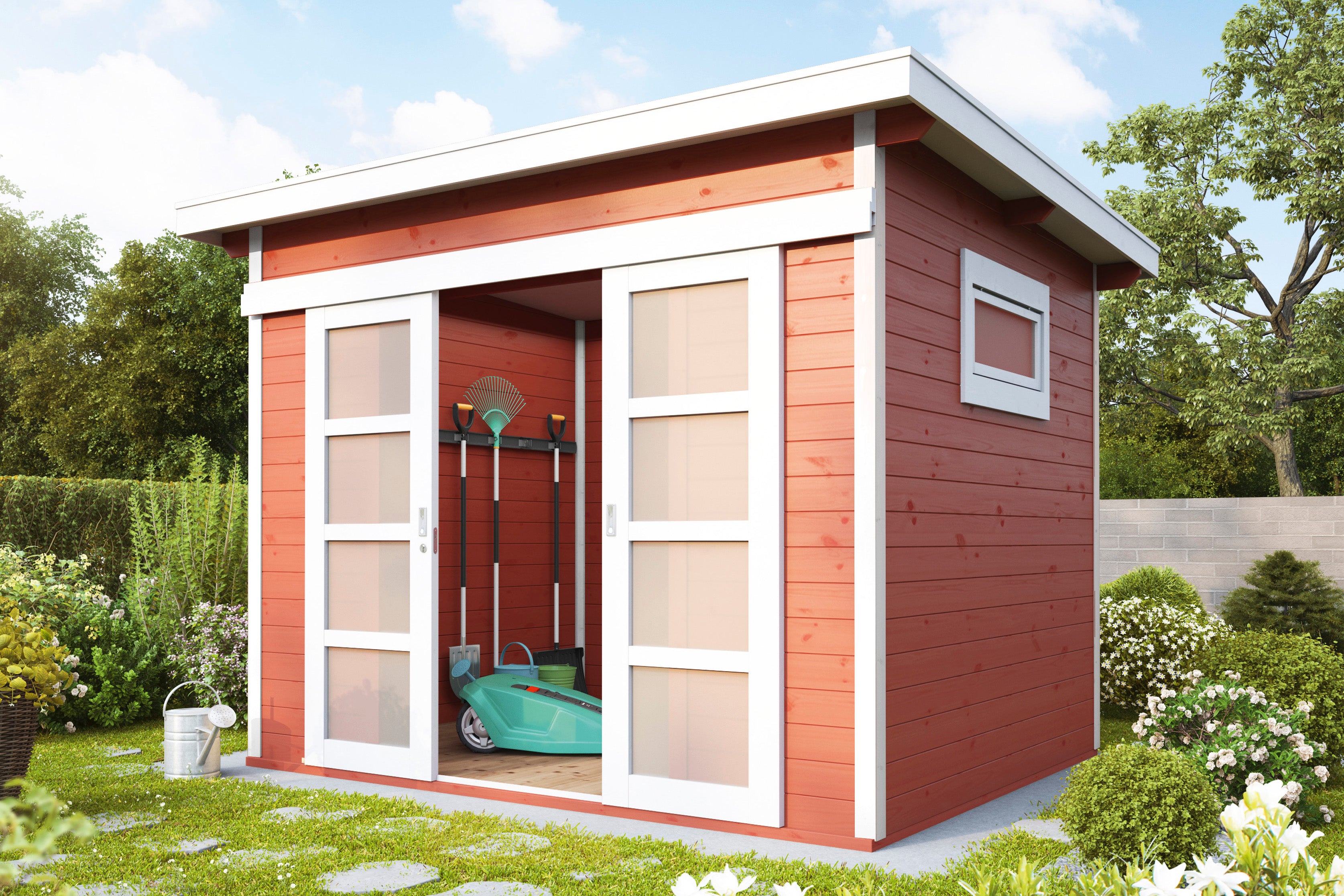 Holz-Gartenhaus / Gerätehaus Pina 3024 28