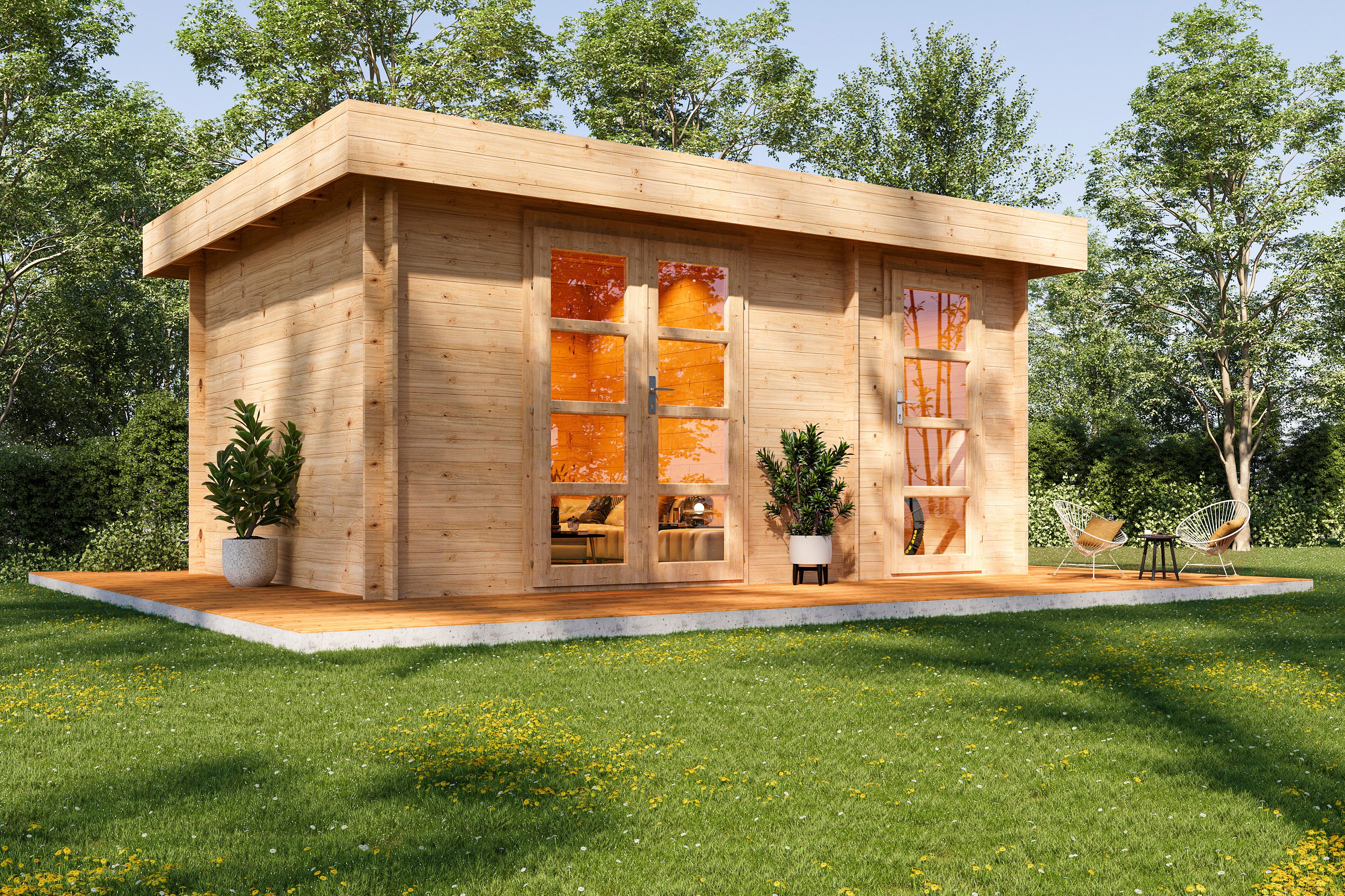 Holz-Gartenhaus / Gerätehaus Gerlis 4530 28