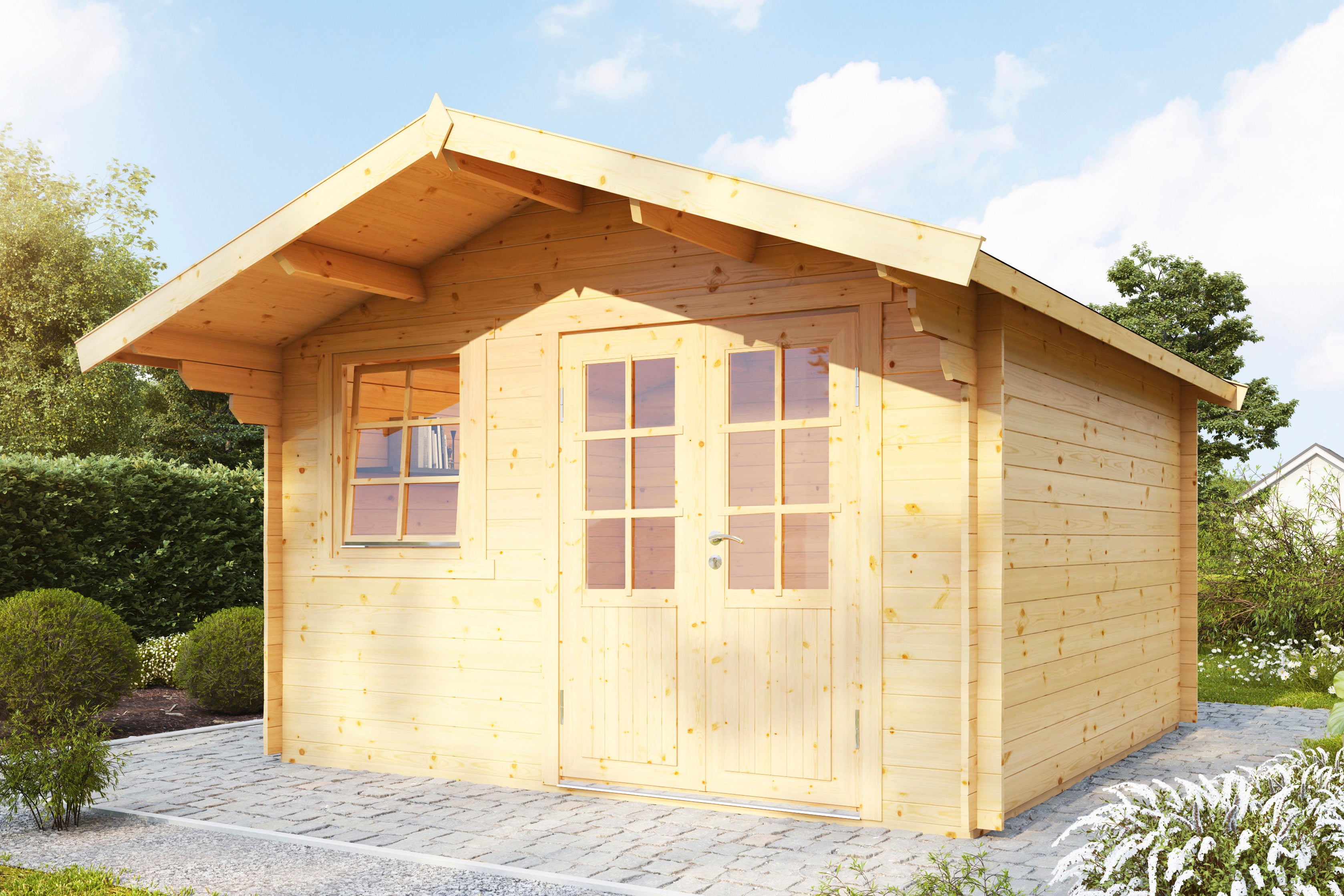 Holz-Gartenhaus Lotta 3630 34 - Gartenhaus Herkommer