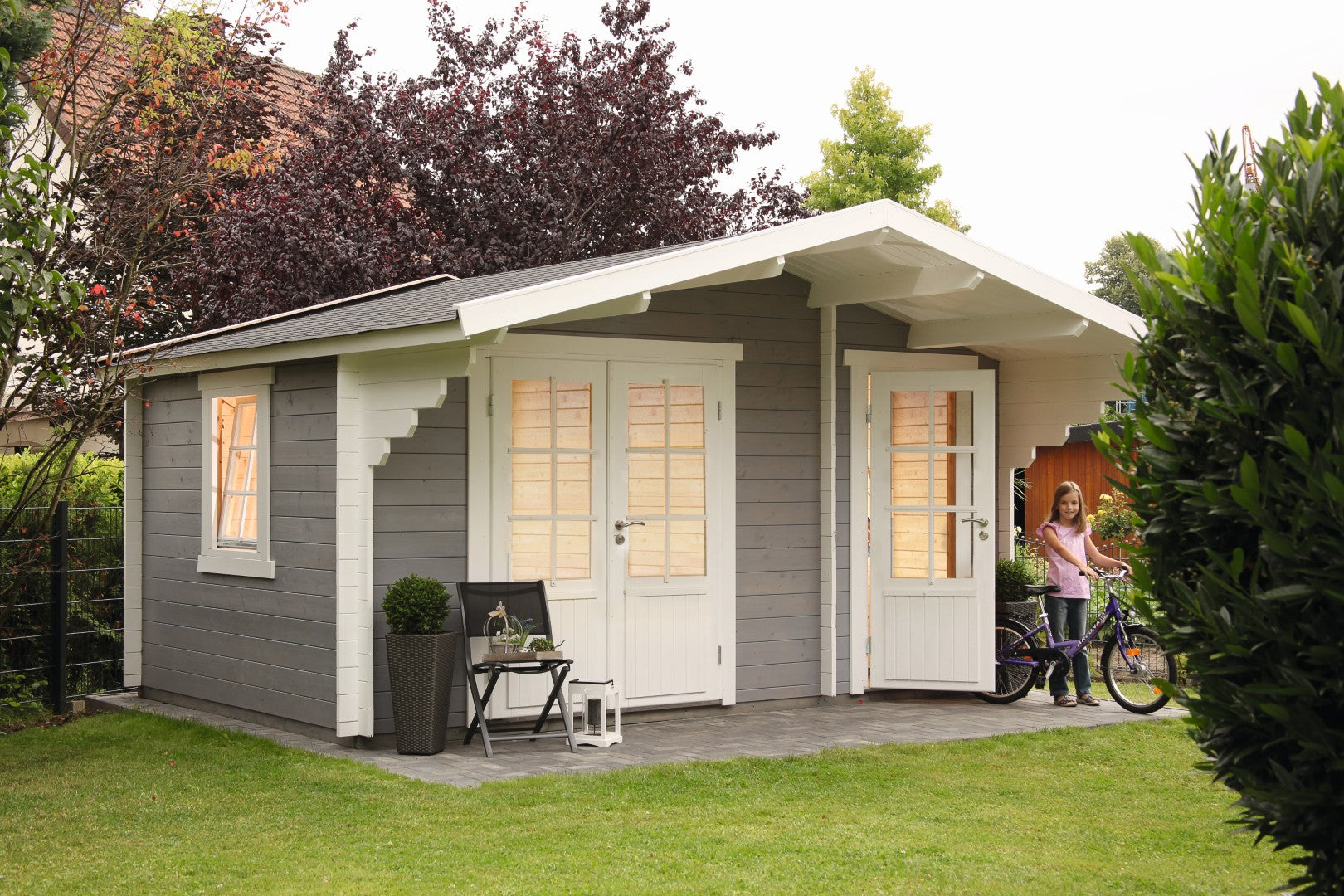 Holz-Gartenhaus Carmen 4530 / 4530 XL - Gartenhaus Herkommer