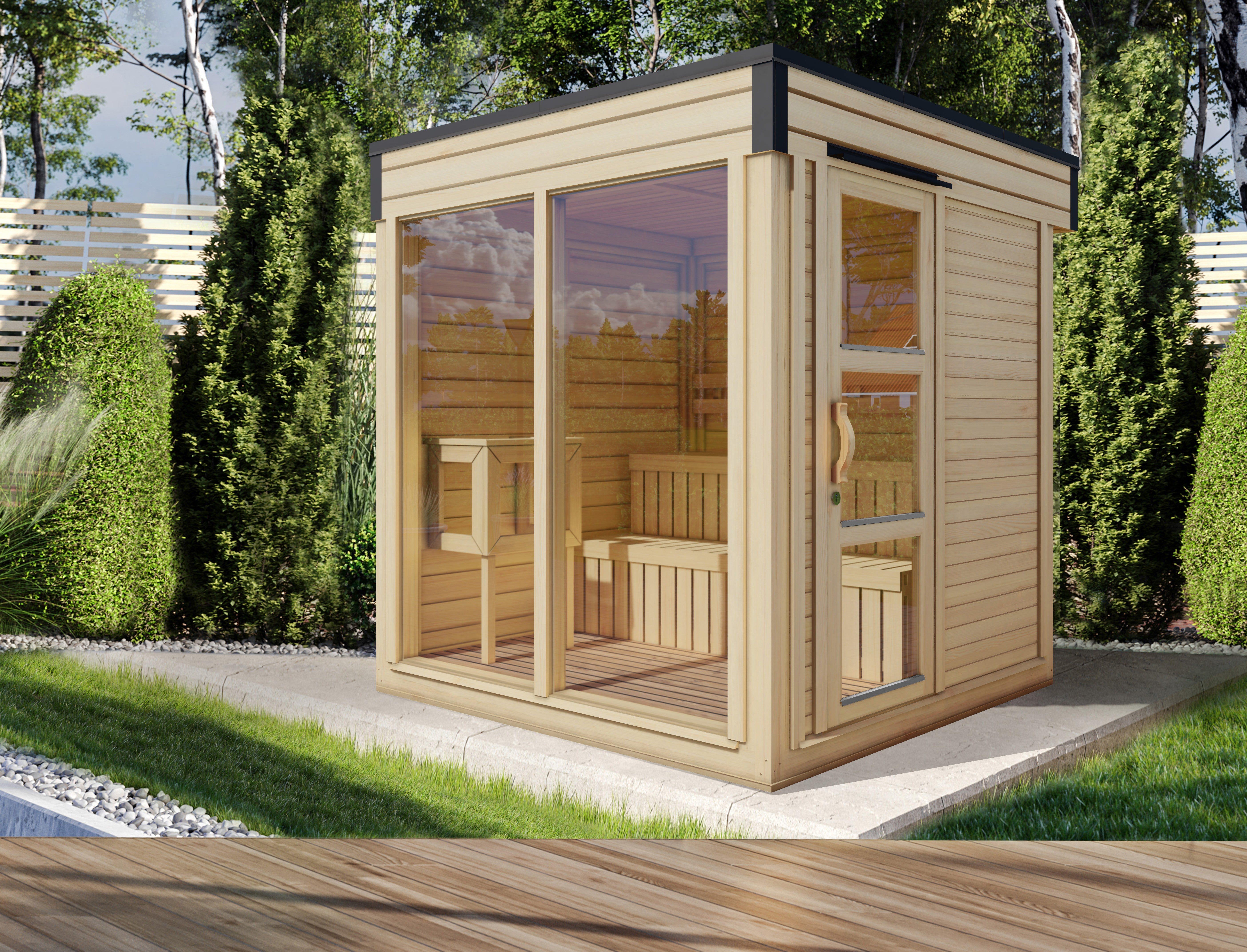 Holz-Gartensauna Stina 2323 75