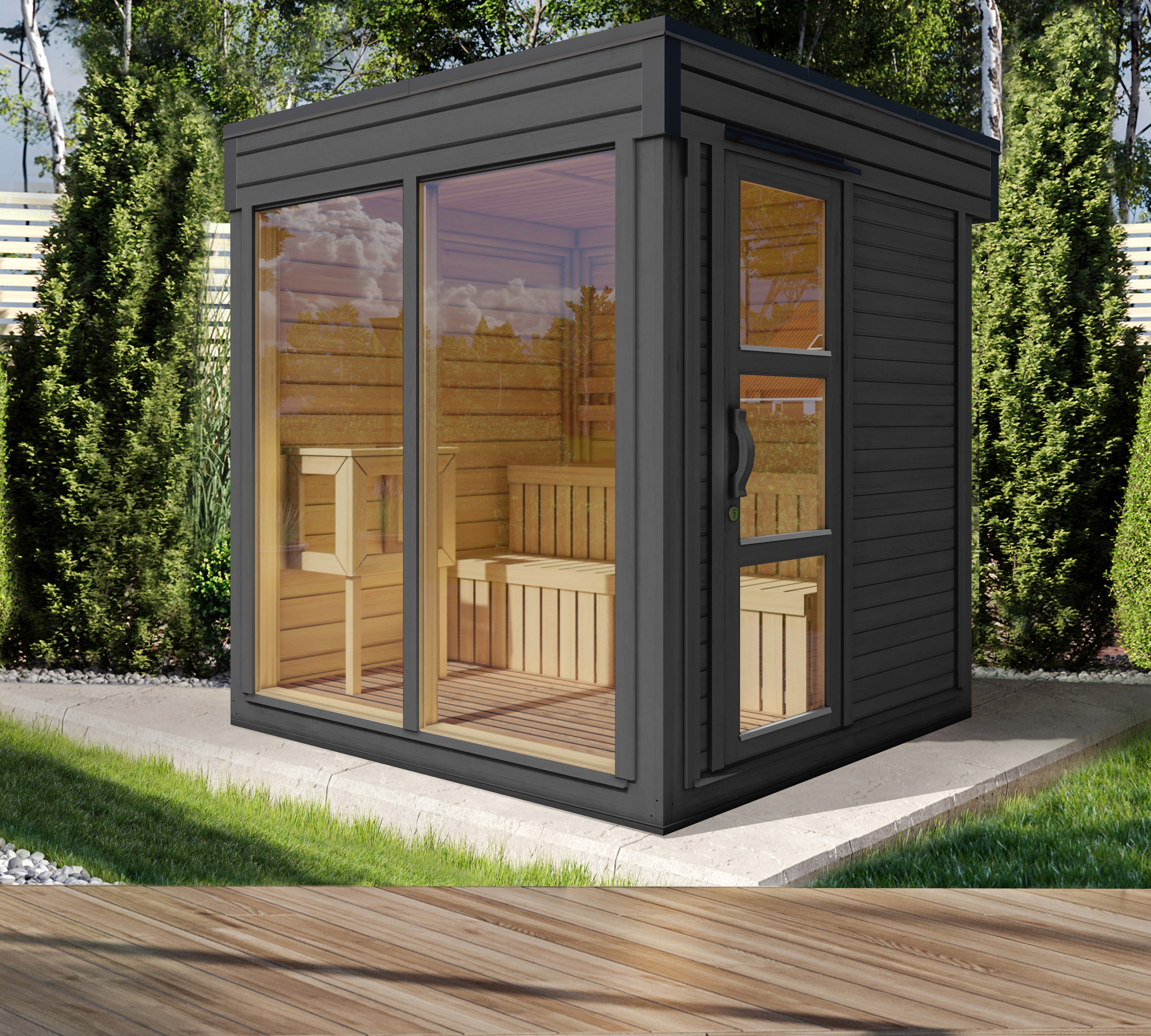 Holz-Gartensauna Stina 2323 75