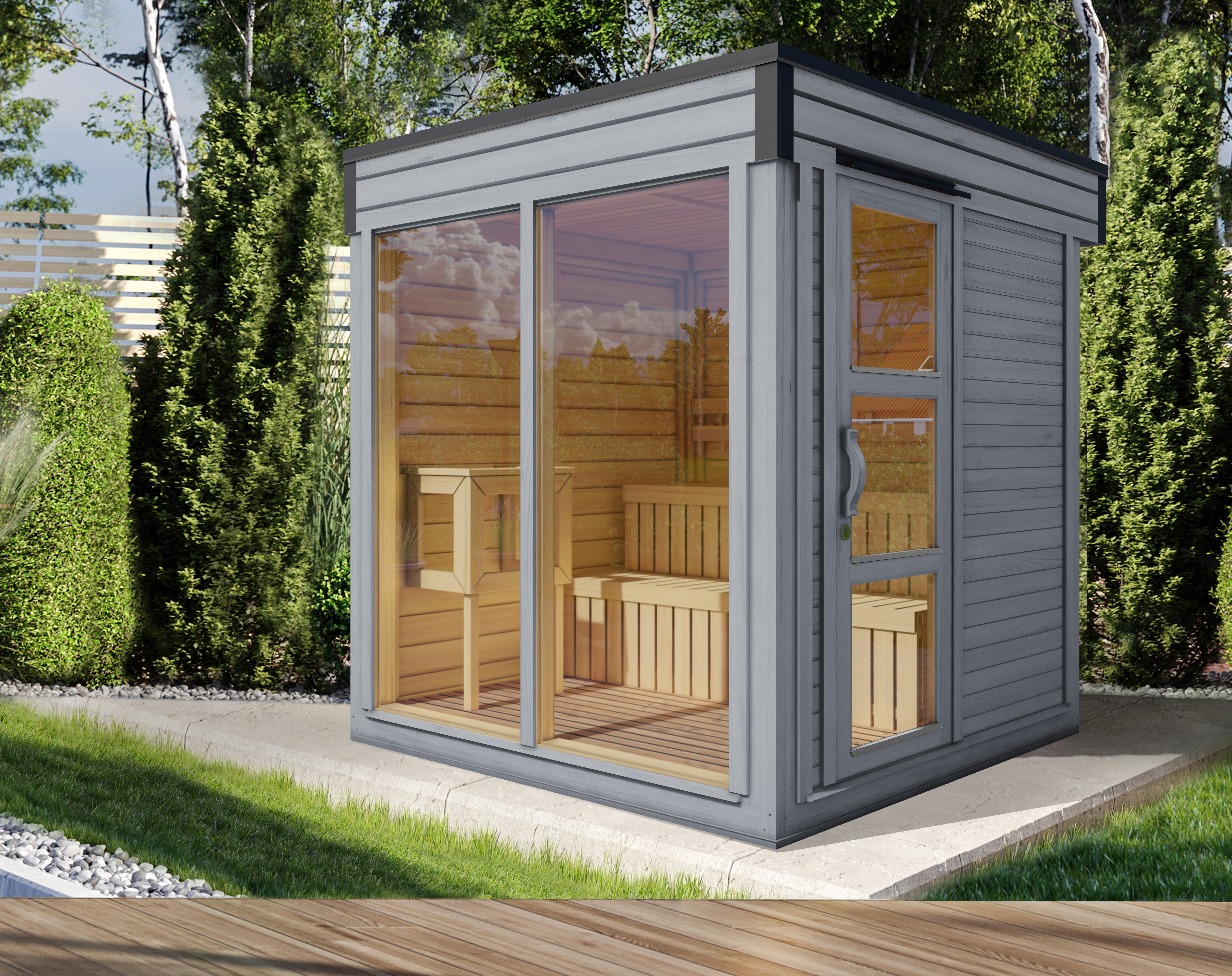 Holz-Gartensauna Stina 2323 75
