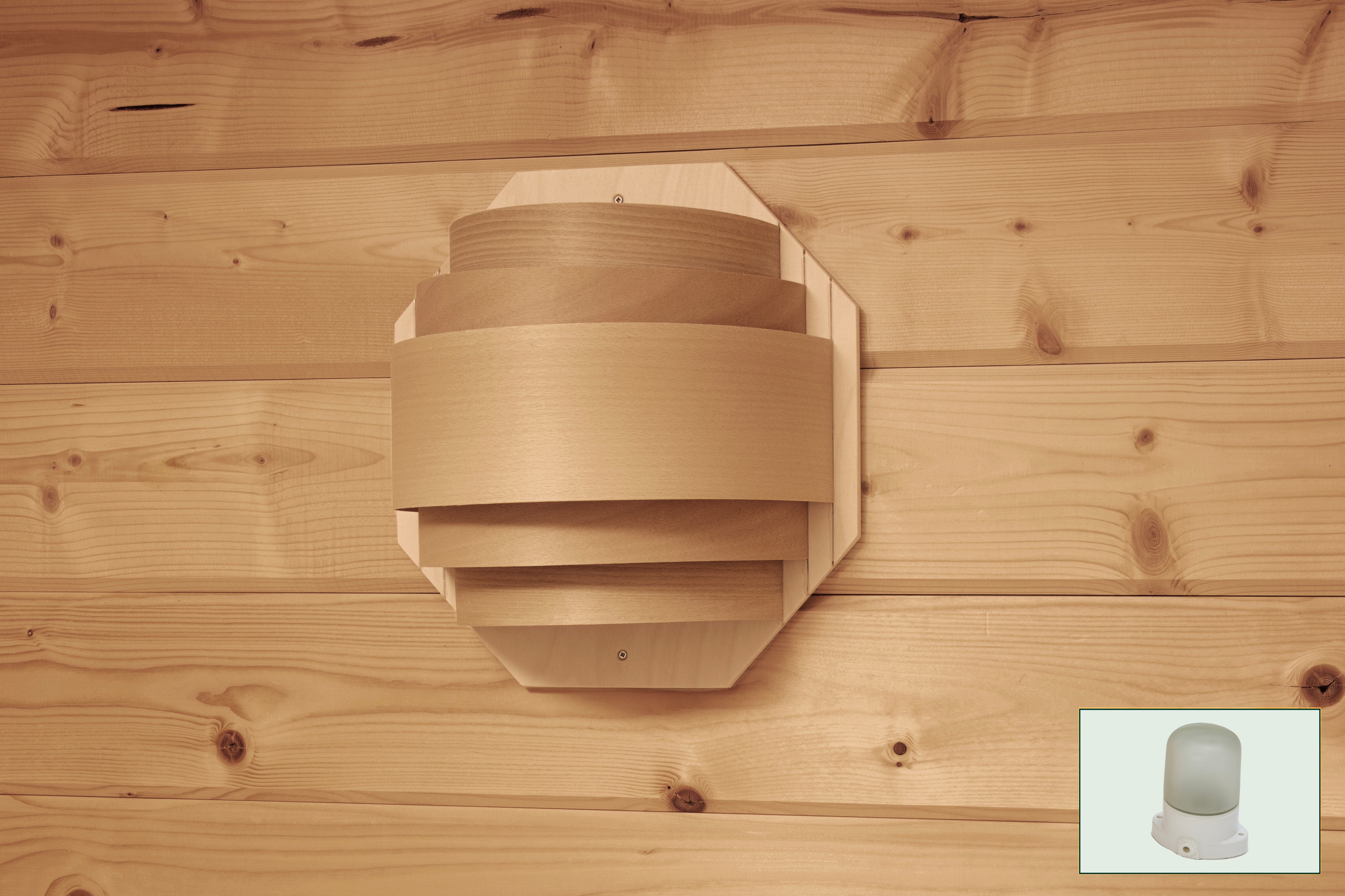 Saunaleuchte Wandmontage - Gartenhaus Herkommer