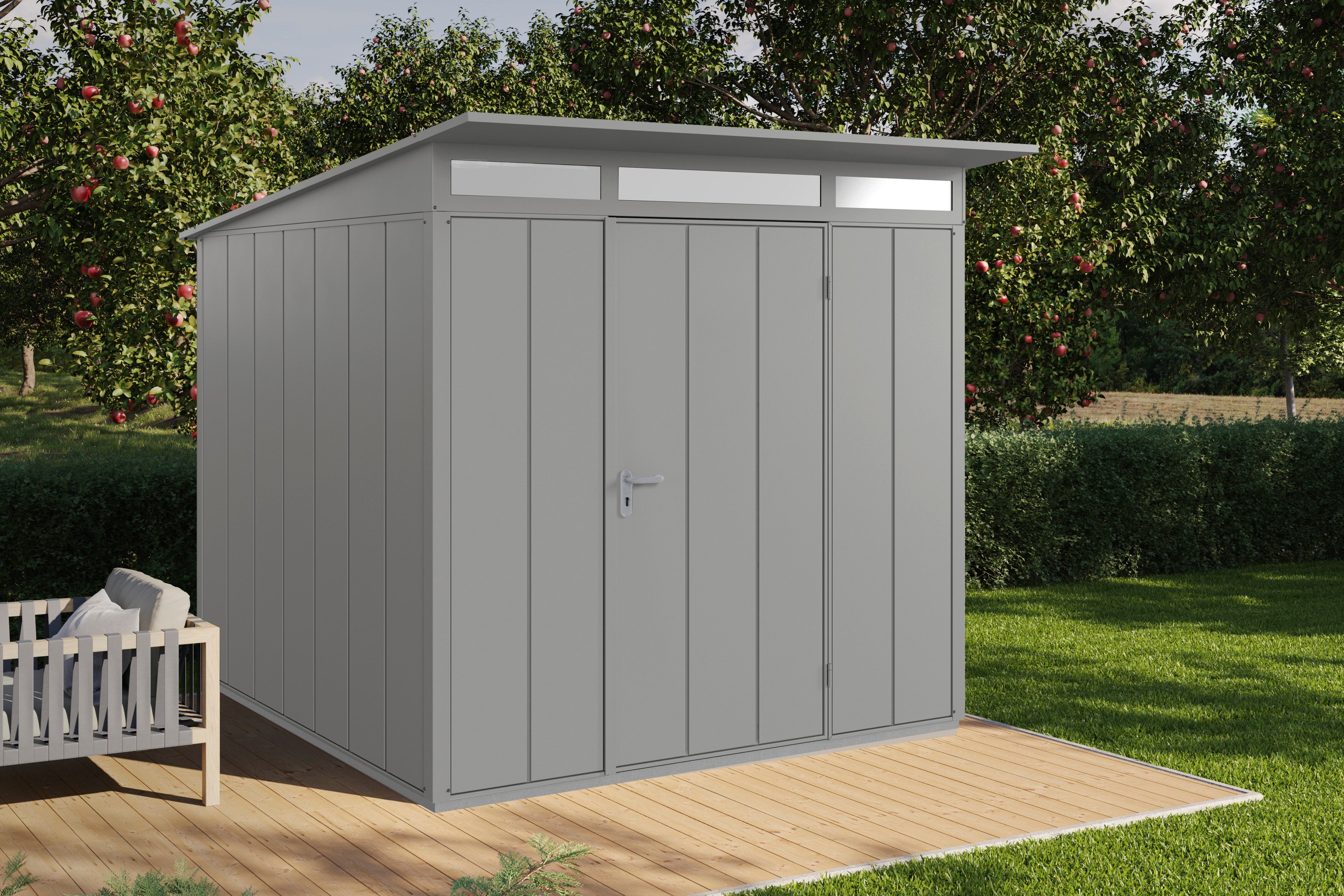 Metall-Gartenschrank / Gerätehaus Frey 2424