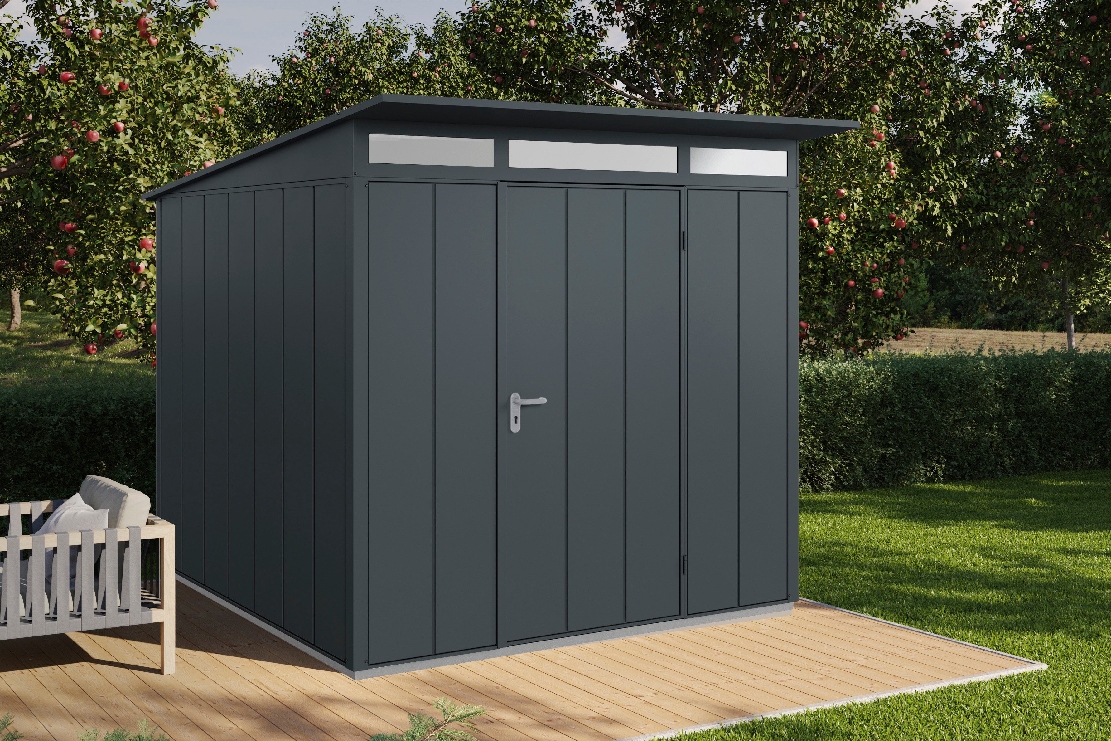 Metall-Gartenschrank / Gerätehaus Frey 2424