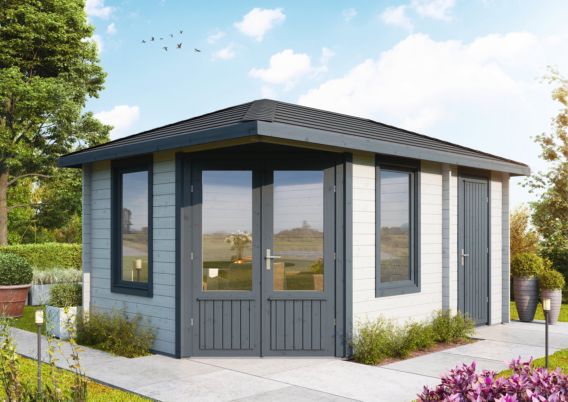 Holz-Gartenhaus / Gerätehaus Abbe 4530 40