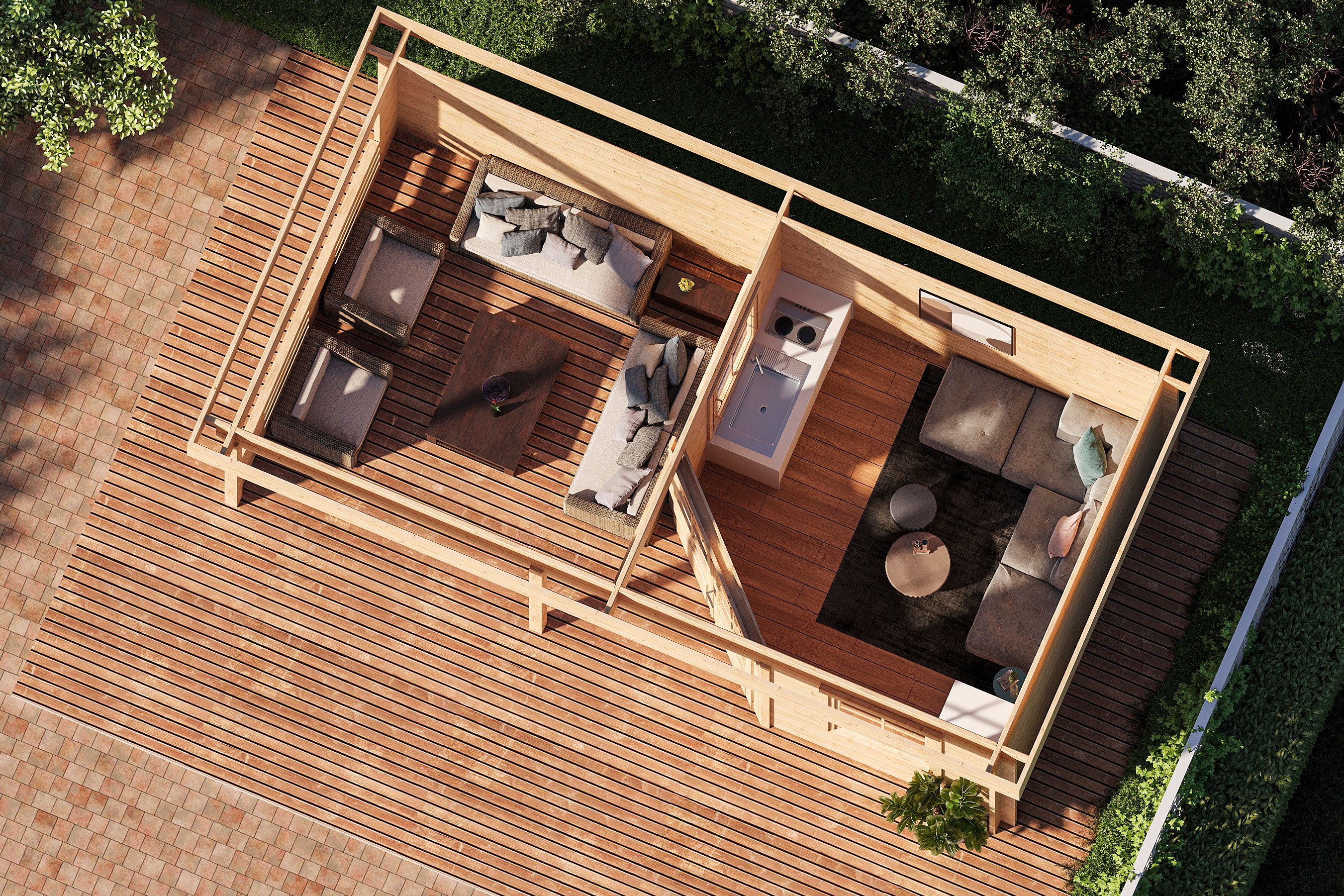 Holz-Gartenhaus / Gerätehaus Gleda 5628 40