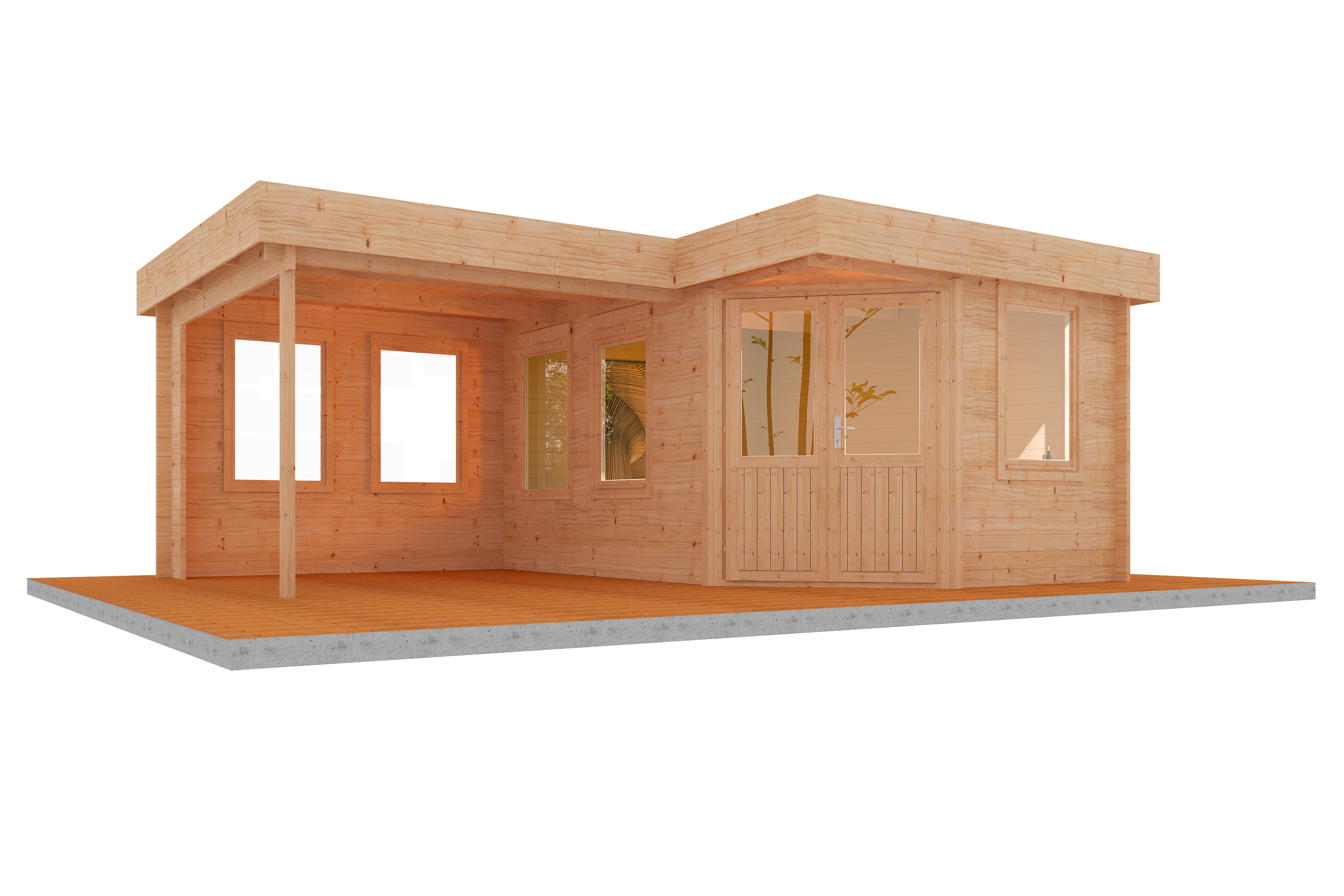 Holz-Gartenhaus / Gerätehaus Guda 5643 40 - Gartenhaus Herkommer