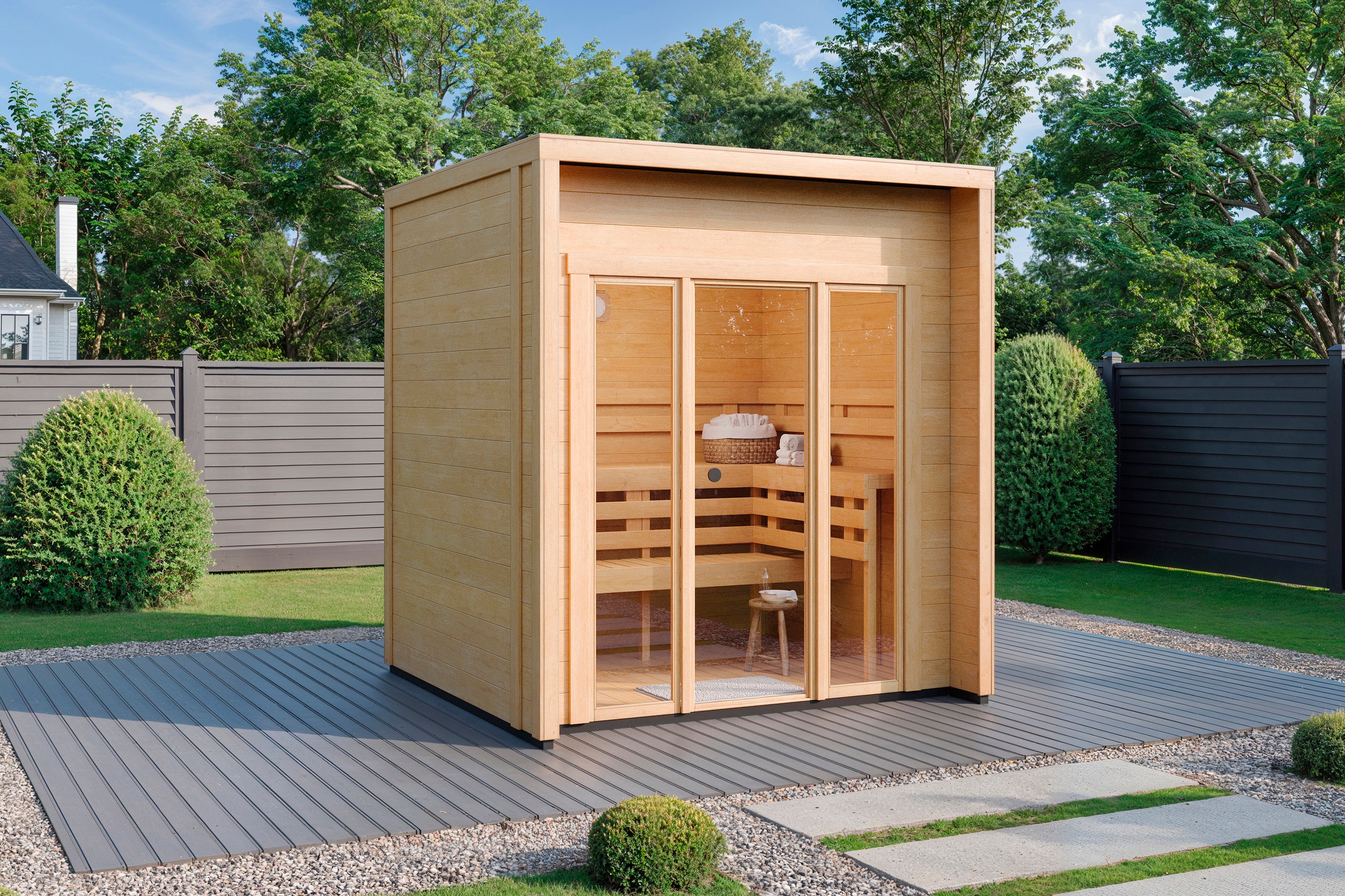 Gartensauna/Vivica 2319 44 - Gartenhaus Herkommer