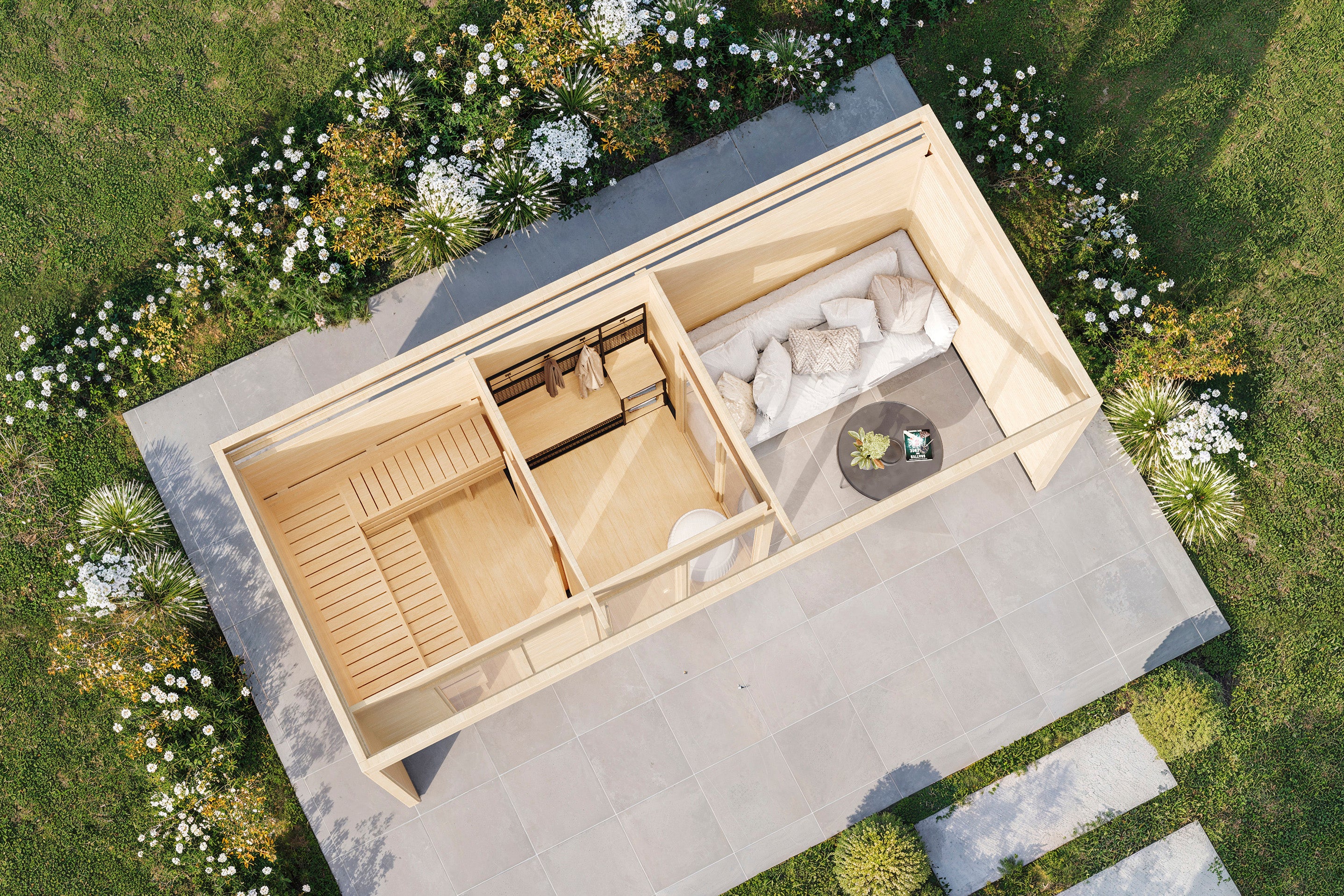 Gartensauna Vendela 6020 44 - Gartenhaus Herkommer