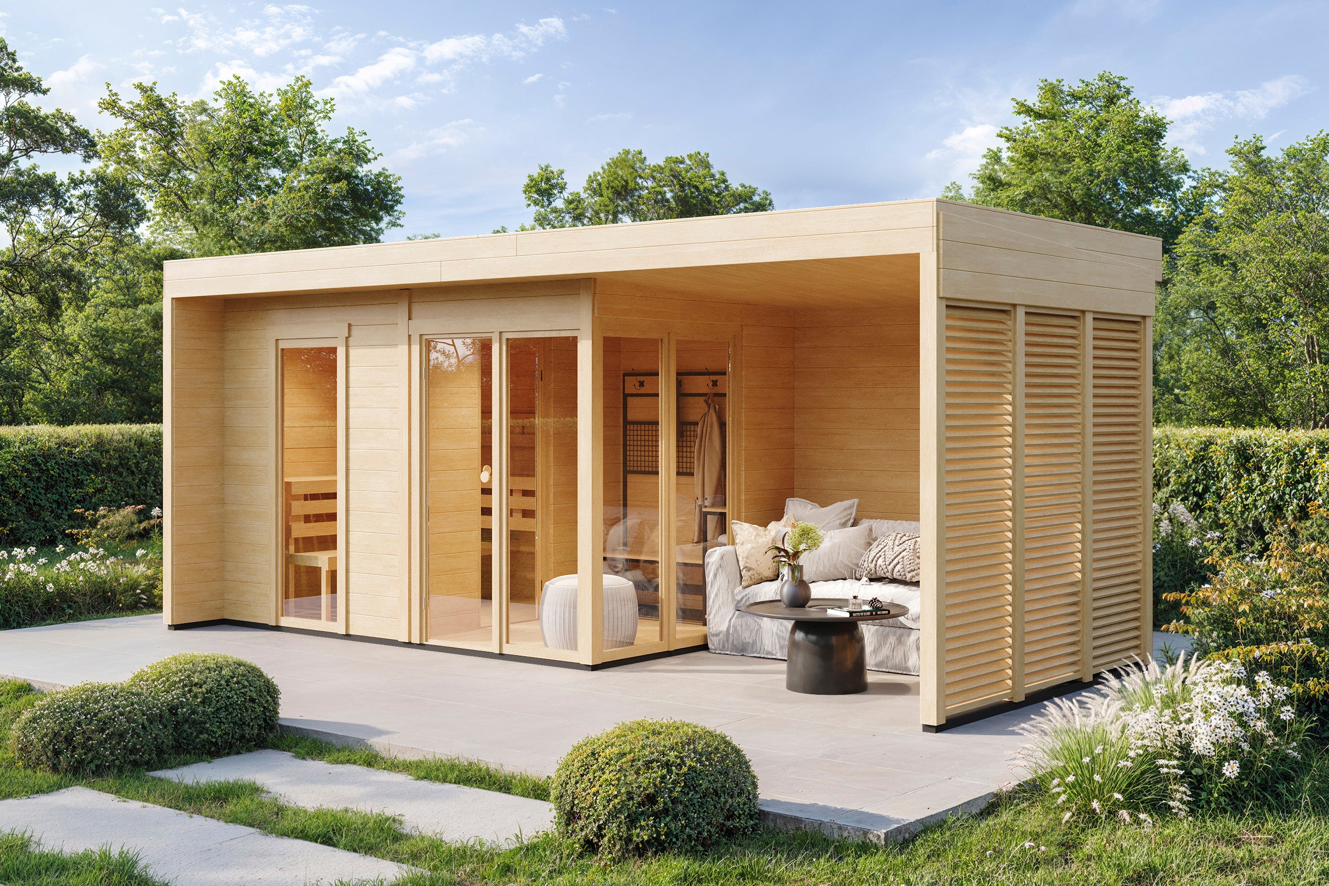 Gartensauna Vendela 6020 44 - Gartenhaus Herkommer