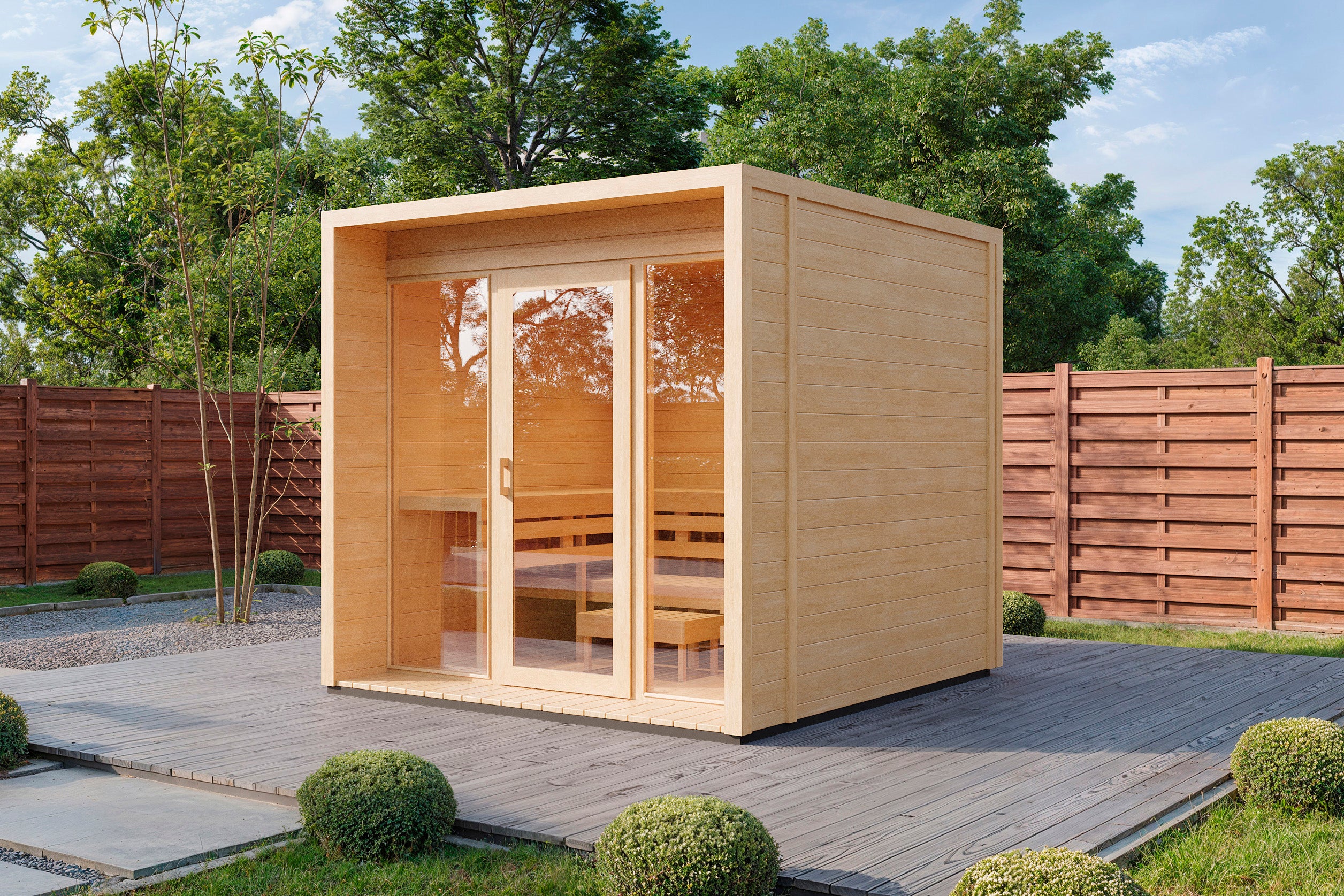 Gartensauna Loodus 2523 70 - Gartenhaus Herkommer