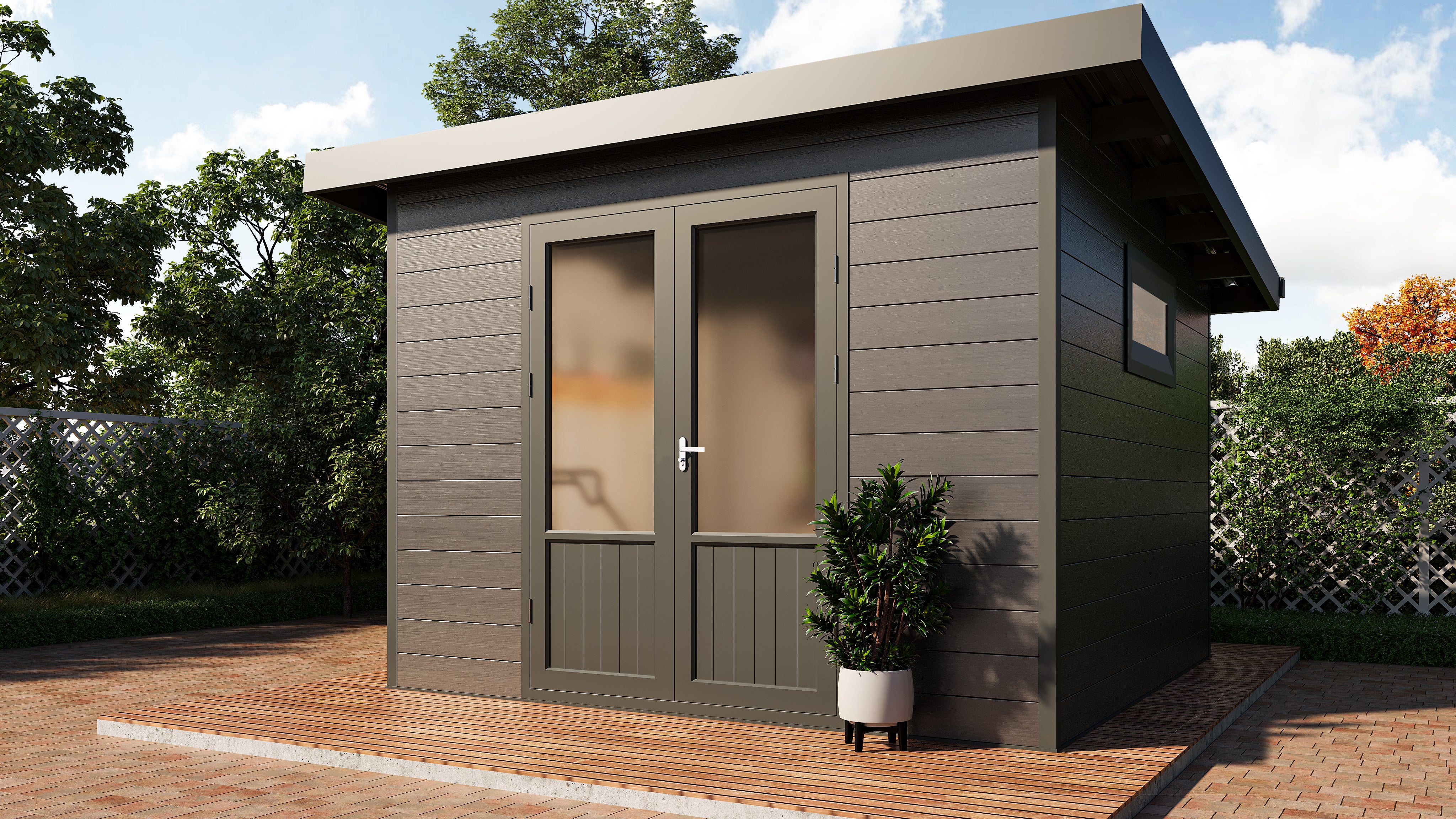 WPC-Gartenhaus / Gerätehaus Terra 3030