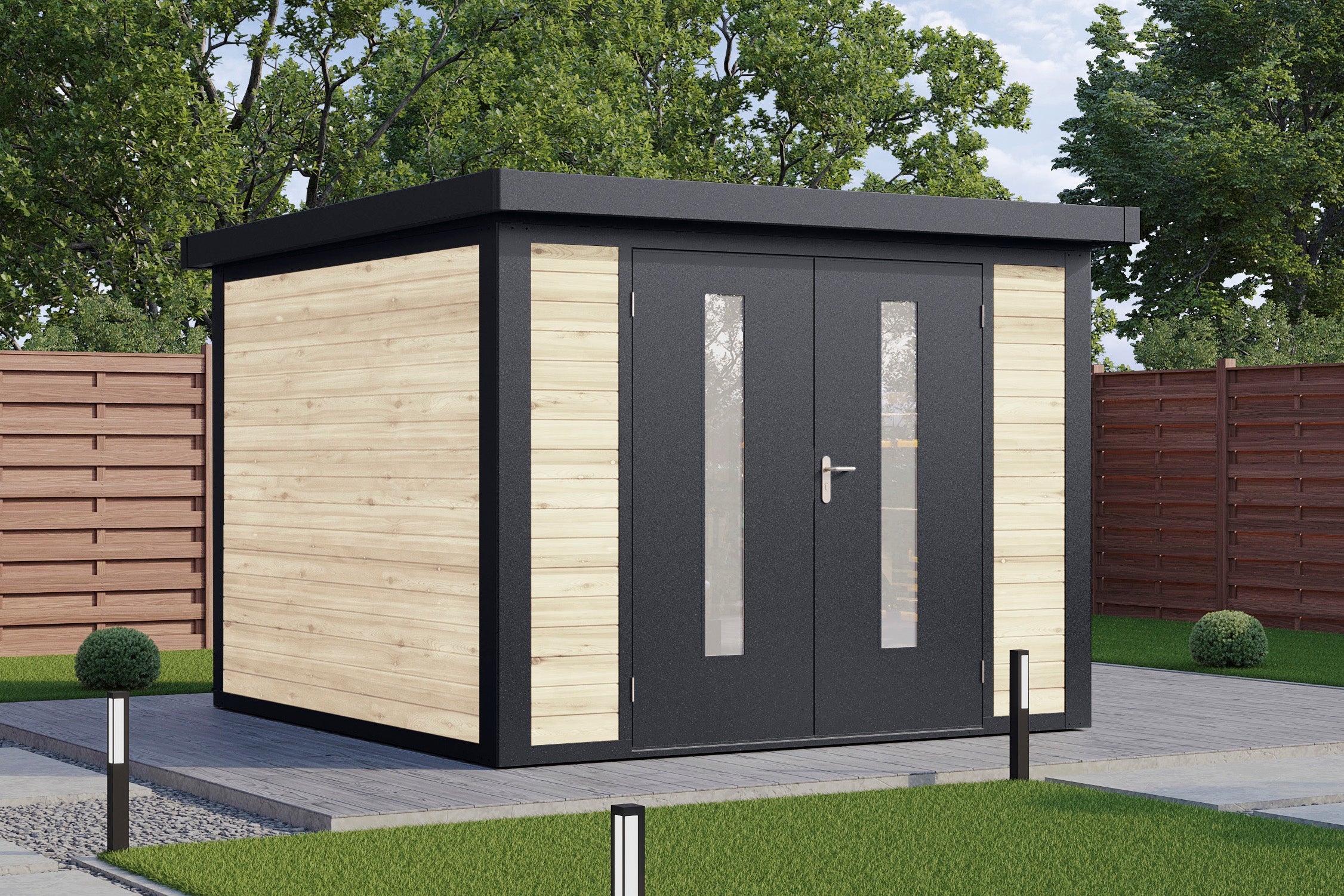 Hybrid-Gartenhaus Henrik 3030 28 - Gartenhaus Herkommer