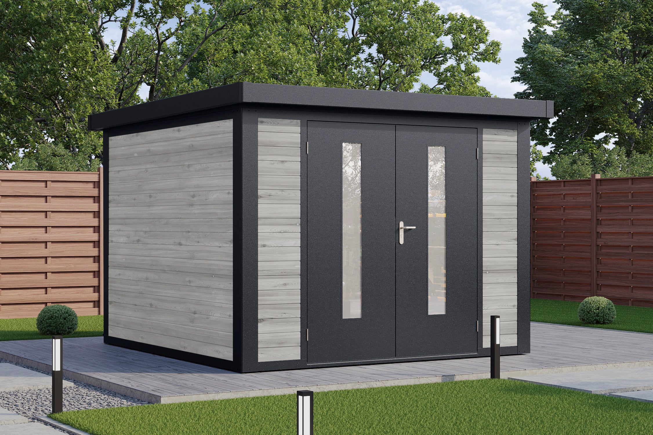 Hybrid-Gartenhaus Henrik 3030 28 - Gartenhaus Herkommer