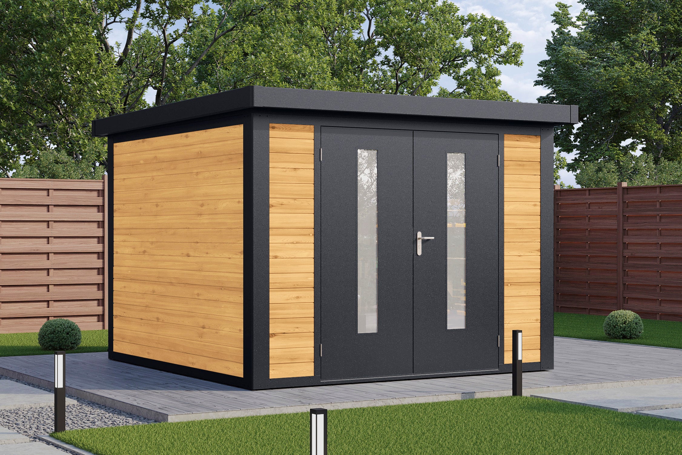 Hybrid-Gartenhaus Henrik 3030 28 - Gartenhaus Herkommer