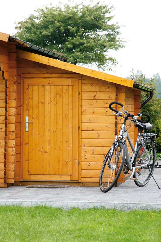 Anbauschuppen 1520 Satteldach - Gartenhaus Herkommer