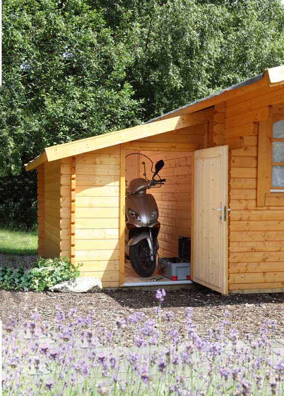 Anbauschuppen 1520 Satteldach - Gartenhaus Herkommer