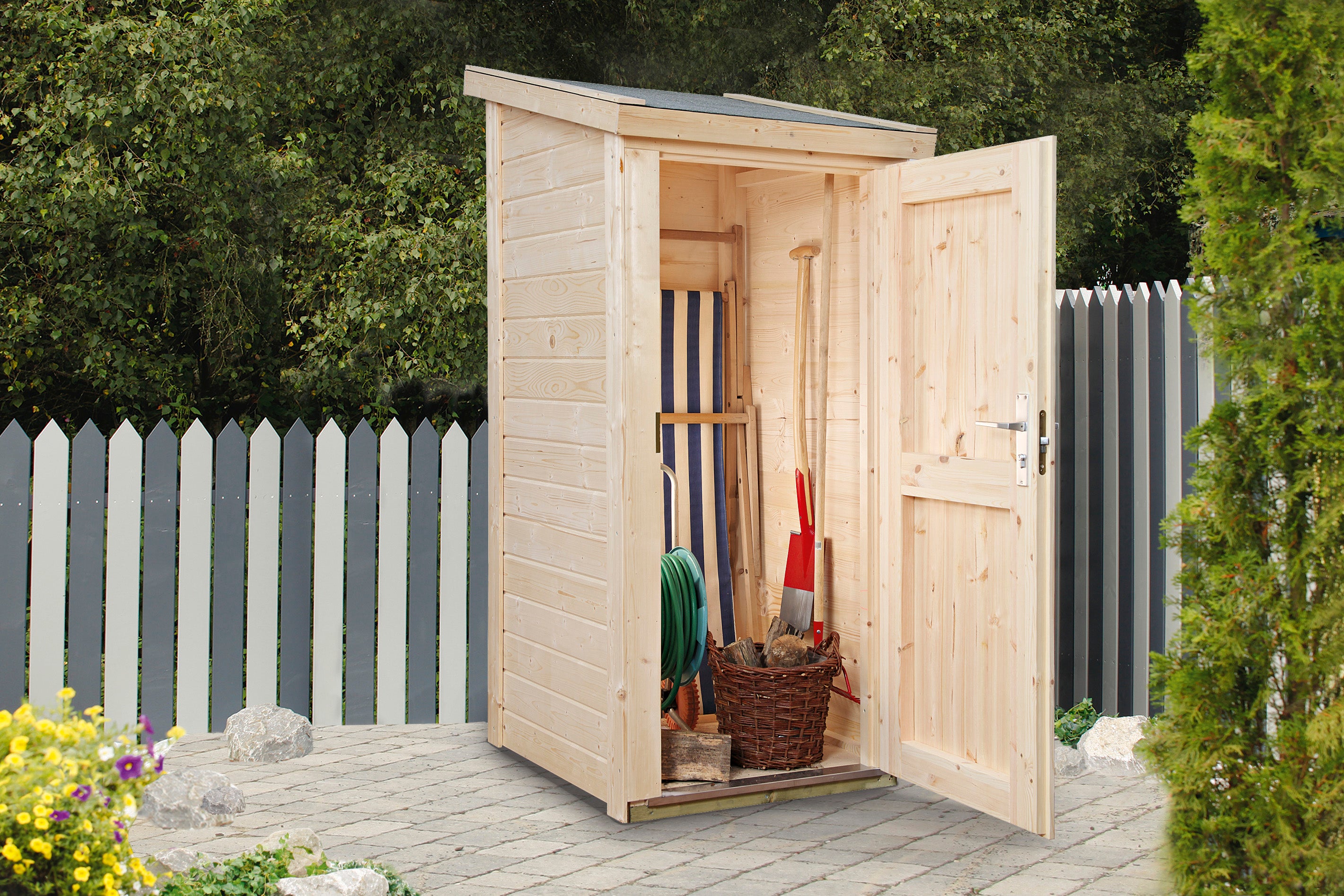 Holz-Gerätehaus / Geräteschrank / Gartenschrank Gardis