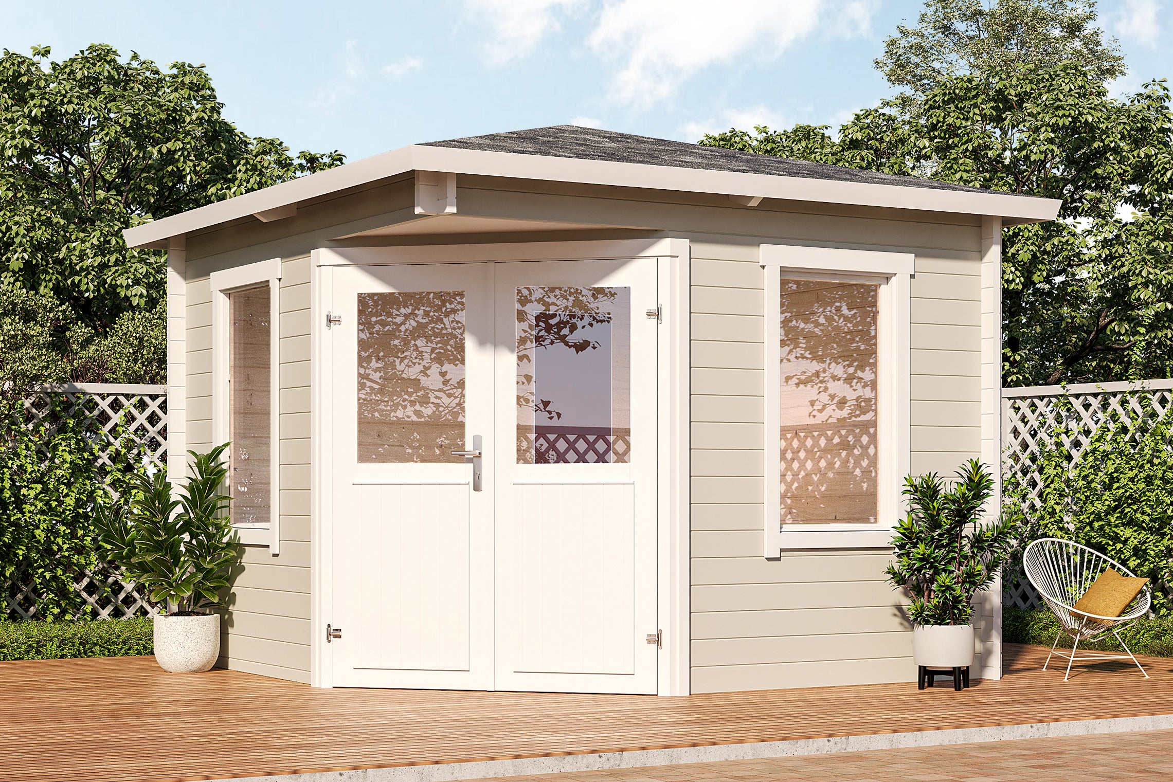 Holz-Gartenhaus / Gerätehaus Genia 2828 28