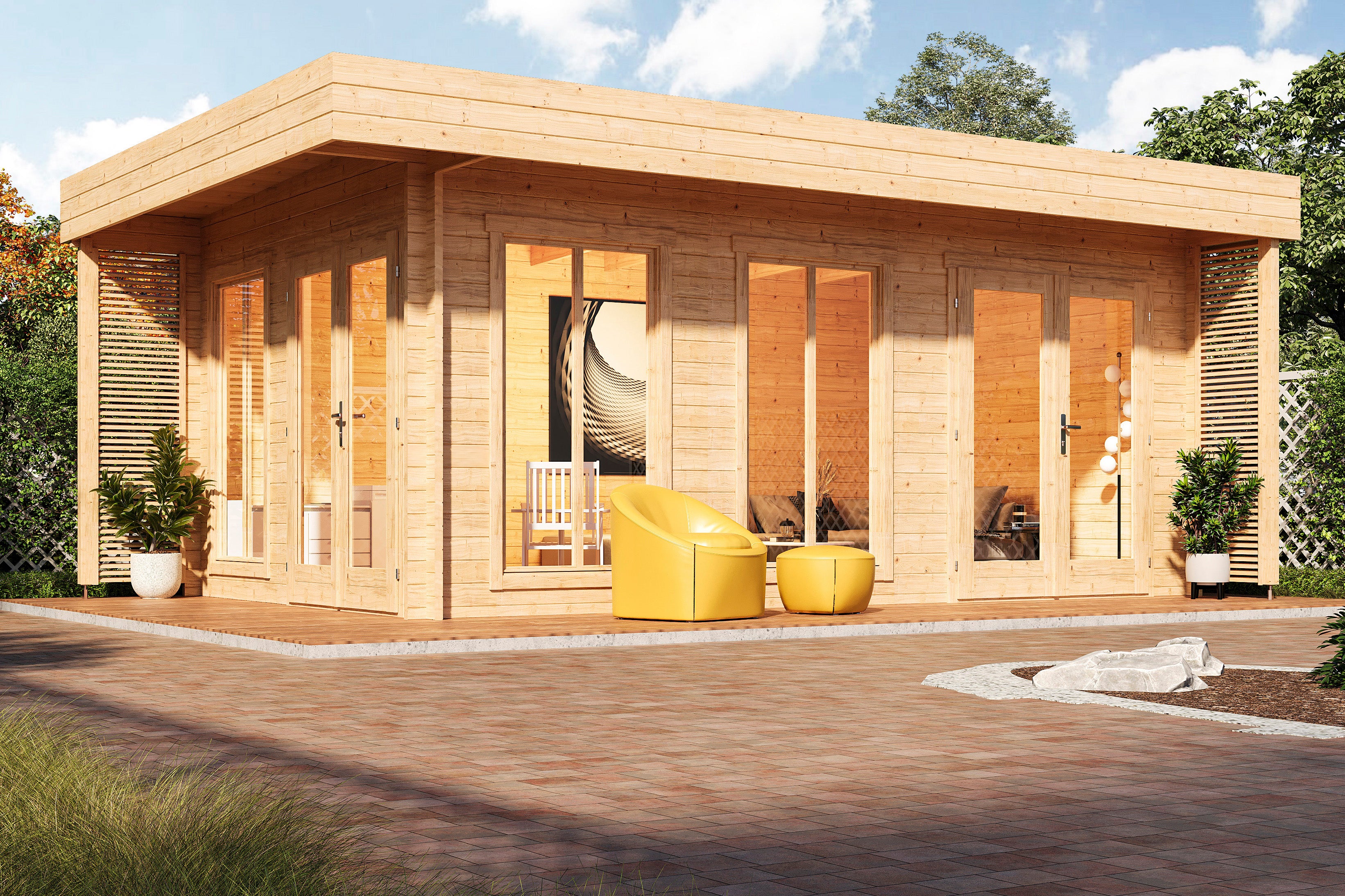 Holz-Gartenhaus / Gerätehaus Haldis 5335 44