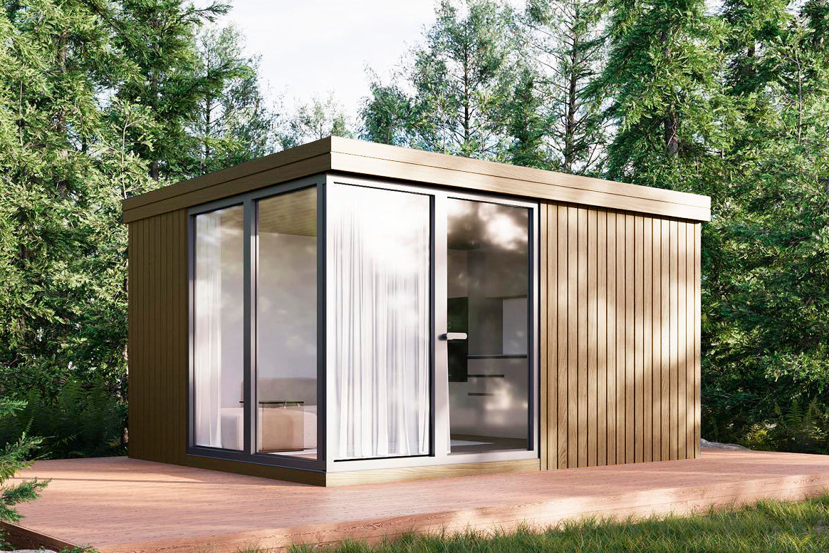 Holz-Gartenhaus / Gartenbüro / Poolhaus Wilna 4434 94