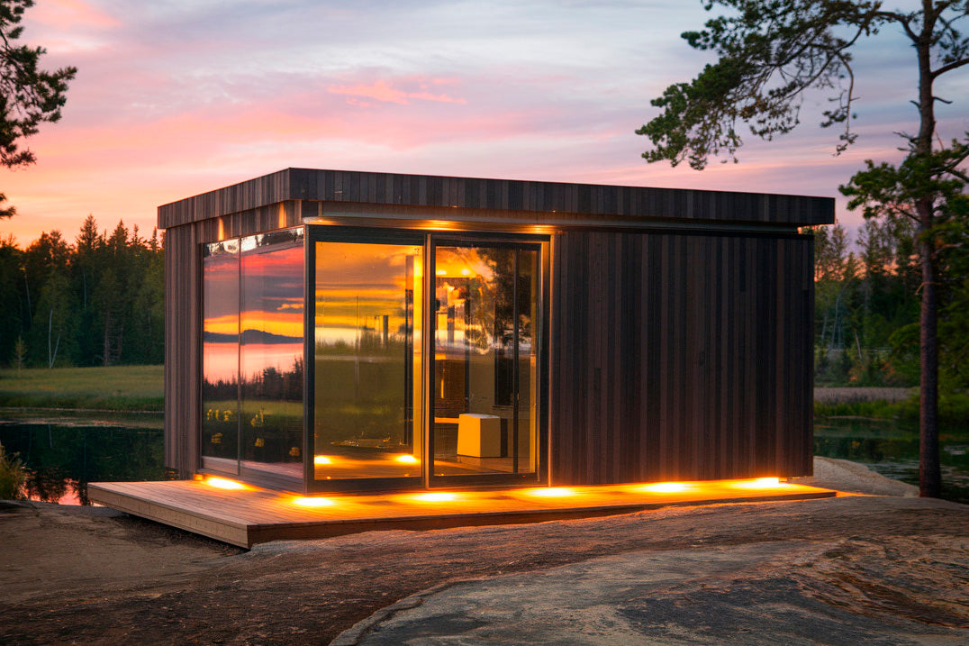 Holz-Gartenhaus/Gartenbüro Winje 6634 94 - Gartenhaus Herkommer