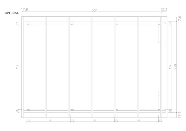 Holz-Carport CPF-3854 - Gartenhaus Herkommer