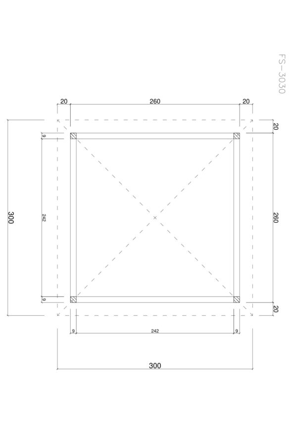 Holz-Freisitz FS-3030 - Gartenhaus Herkommer