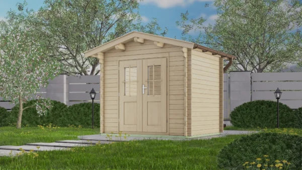 Holz-Gartenhaus / Gerätehaus H28-2420-DT