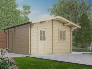 Holz-Gartenhaus / Gerätehaus H28-3842-2ET-EF - Gartenhaus Herkommer