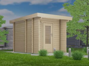 Holz-Gartensauna H58-2227F
