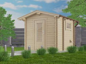 Holz-Gartensauna H70-2231-2ET-FF