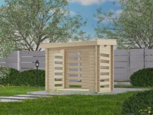 Holzlege / Mülltonnenhaus TS-HL28-1221P - Gartenhaus Herkommer