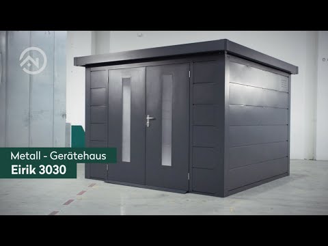 Metall-Gartenhaus / Gerätehaus Hakon 2424 Anthrazit