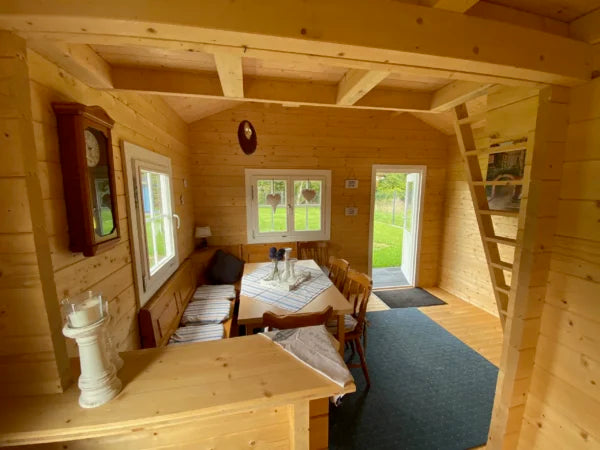 Holz-Gartenhaus / Gerätehaus H45PLUS-3842-2ET-DF-EF