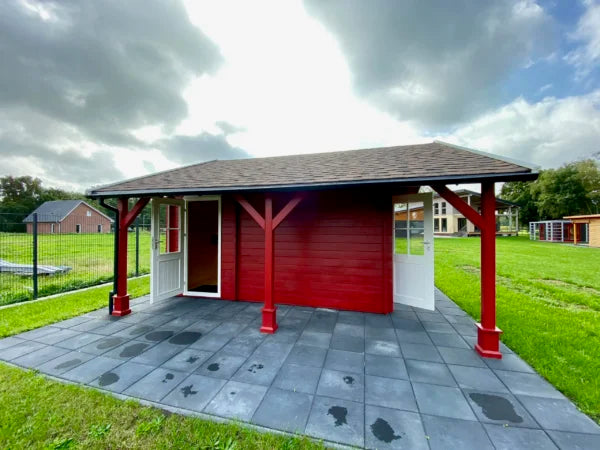 Holz-Gartenhaus / Gerätehaus H45PLUS-3842-2ET-DF-EF